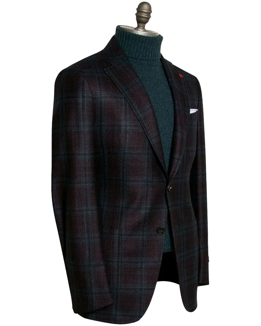 Rust and Blue Windowpane Sportcoat
