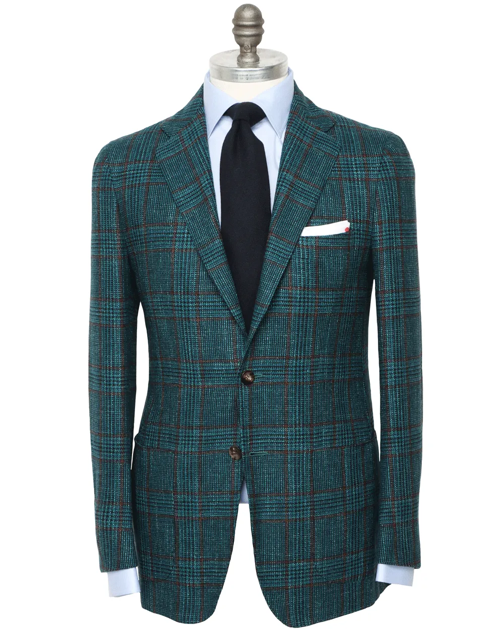 Rust and Teal Windowpane Sportcoat