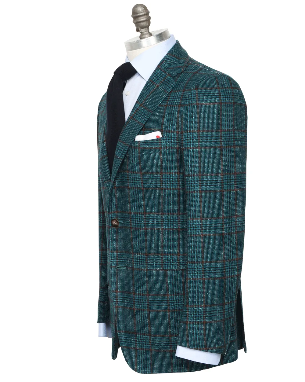 Rust and Teal Windowpane Sportcoat