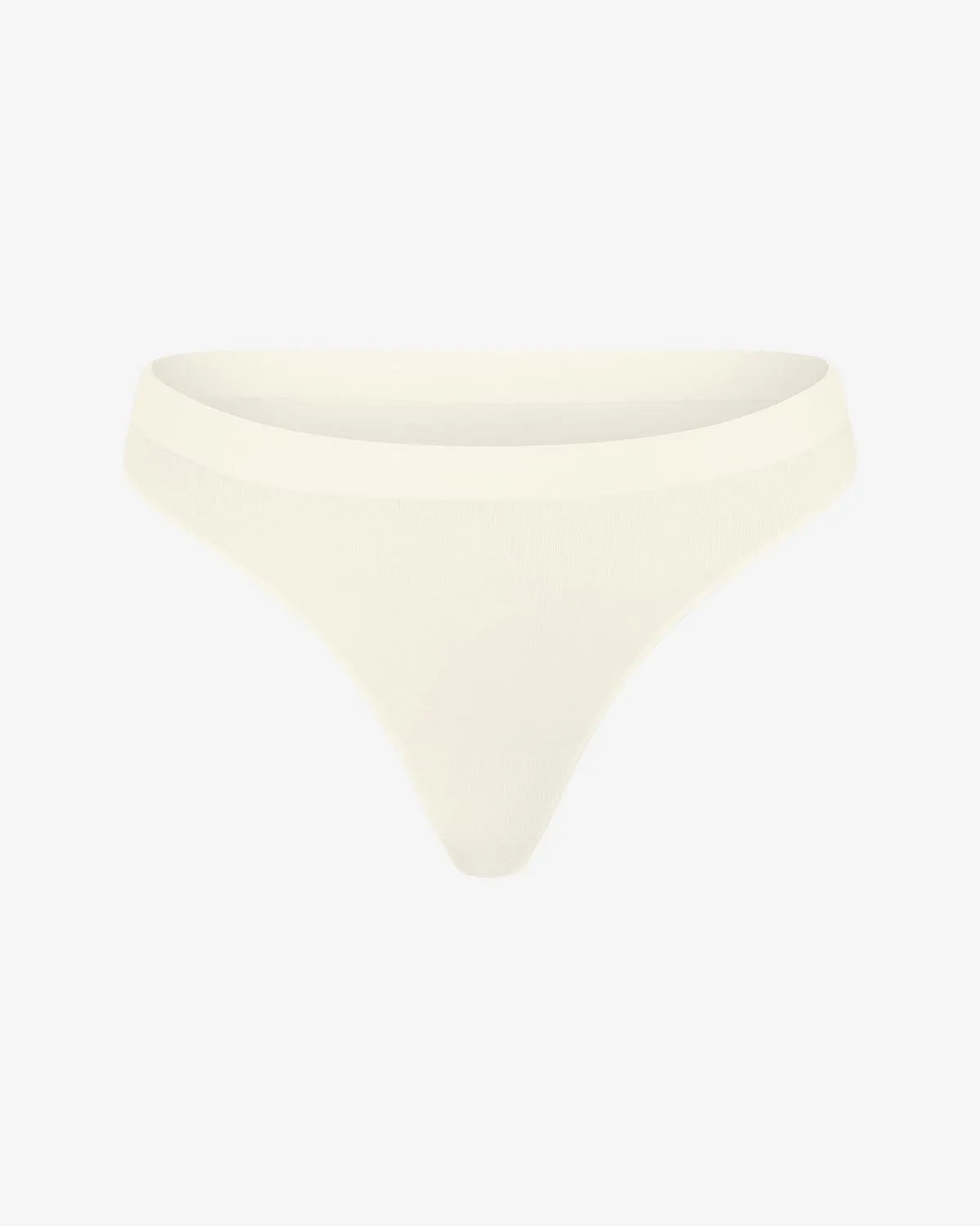 Seamless Bamboo Thong | Vanilla