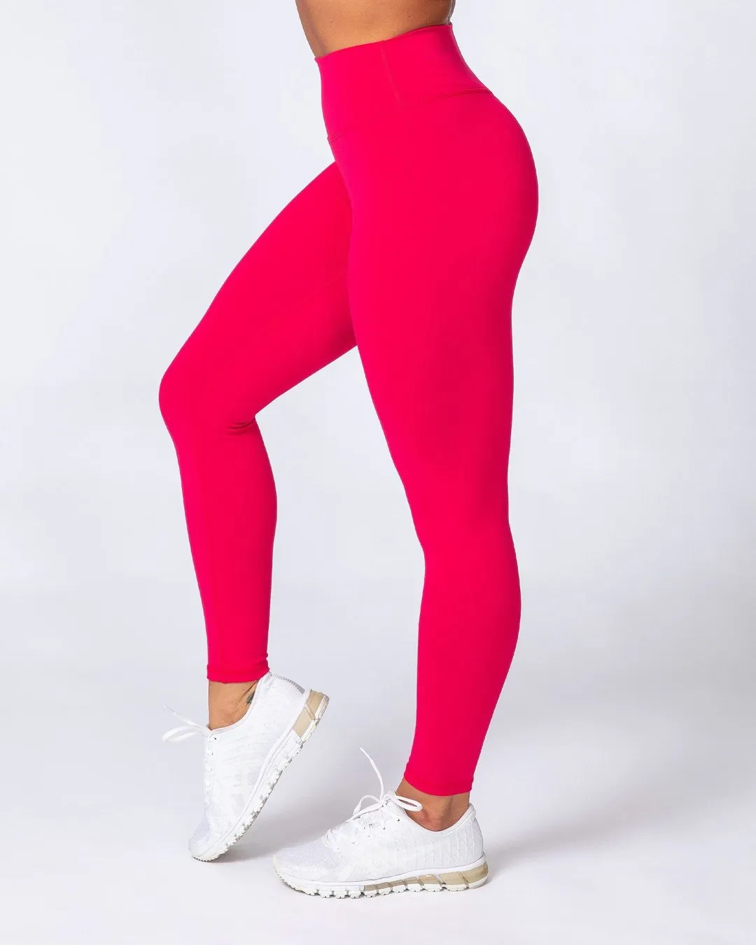 Signature Scrunch Ankle Length Leggings - Hot Pink