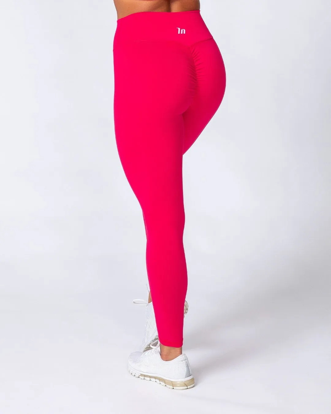 Signature Scrunch Ankle Length Leggings - Hot Pink