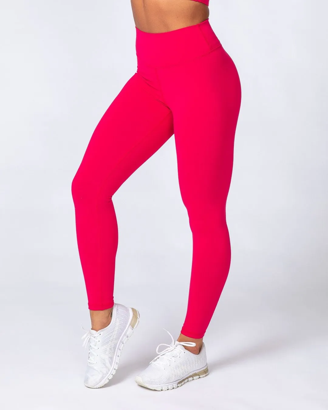 Signature Scrunch Ankle Length Leggings - Hot Pink