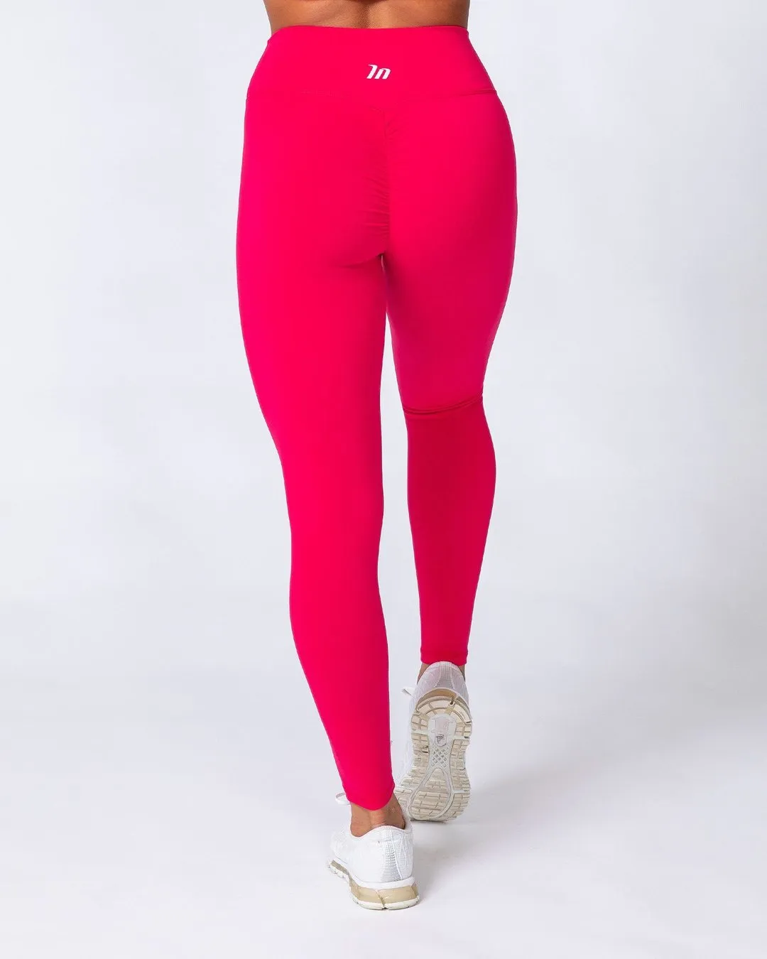 Signature Scrunch Ankle Length Leggings - Hot Pink