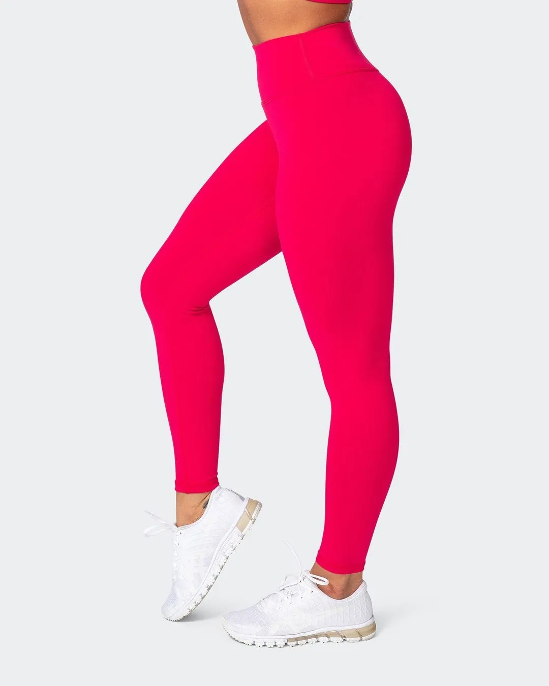 Signature Scrunch Ankle Length Leggings - Hot Pink
