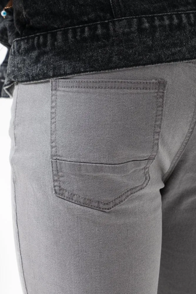 Skinny Denim Jeans Light Grey