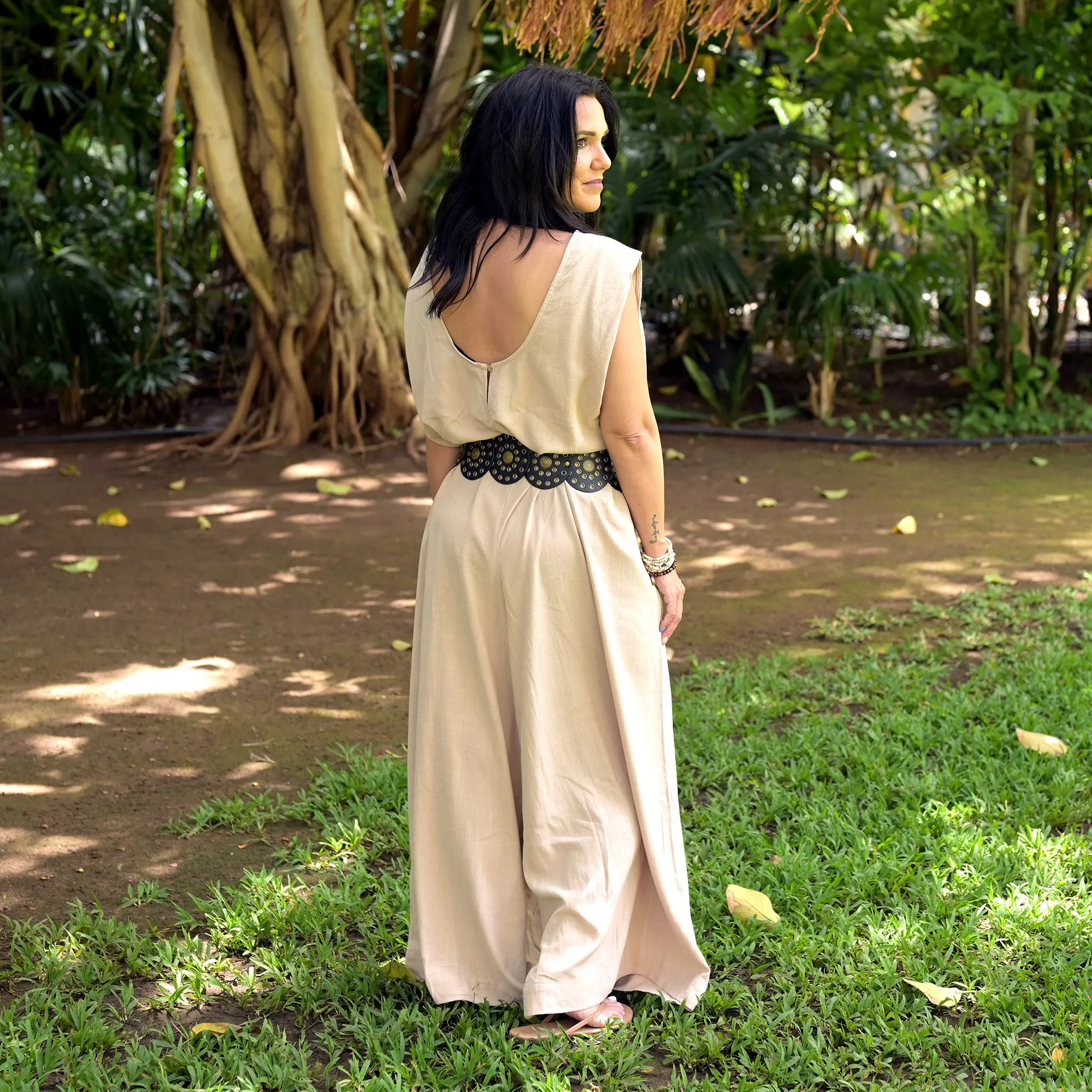 Sleeveless Wide-Leg Jumpsuit