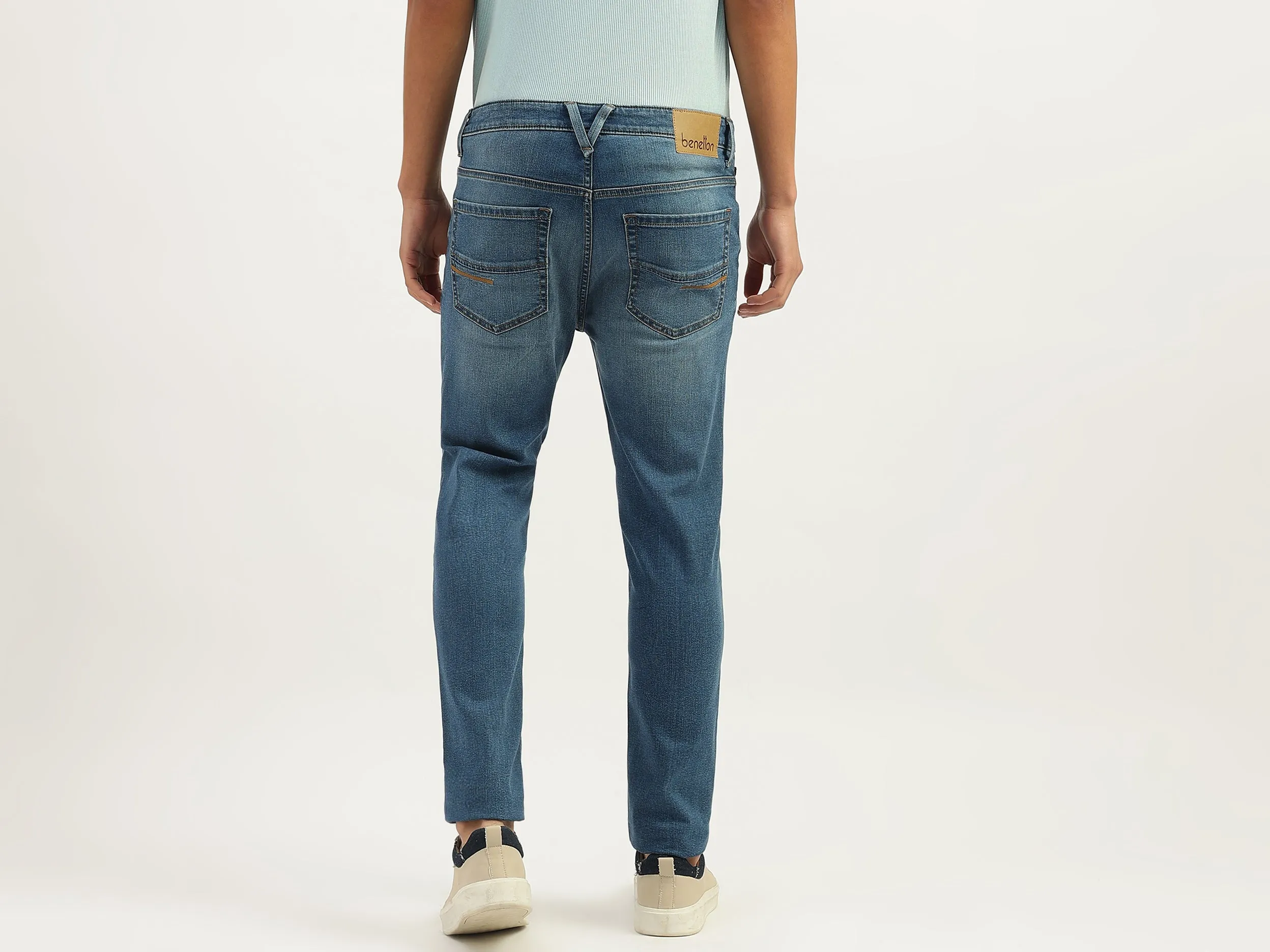 Solid Low Crotch Fit Jeans