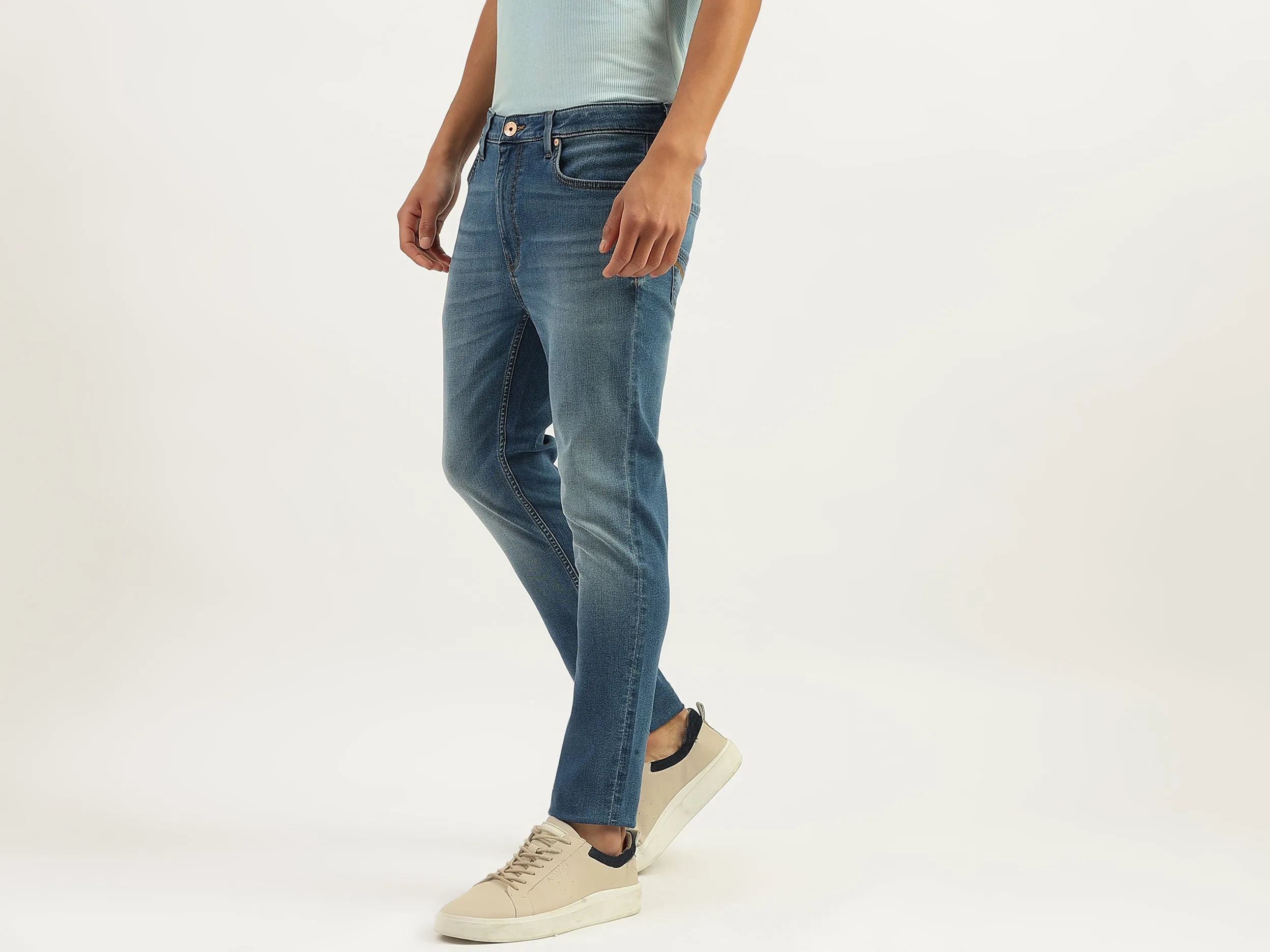 Solid Low Crotch Fit Jeans