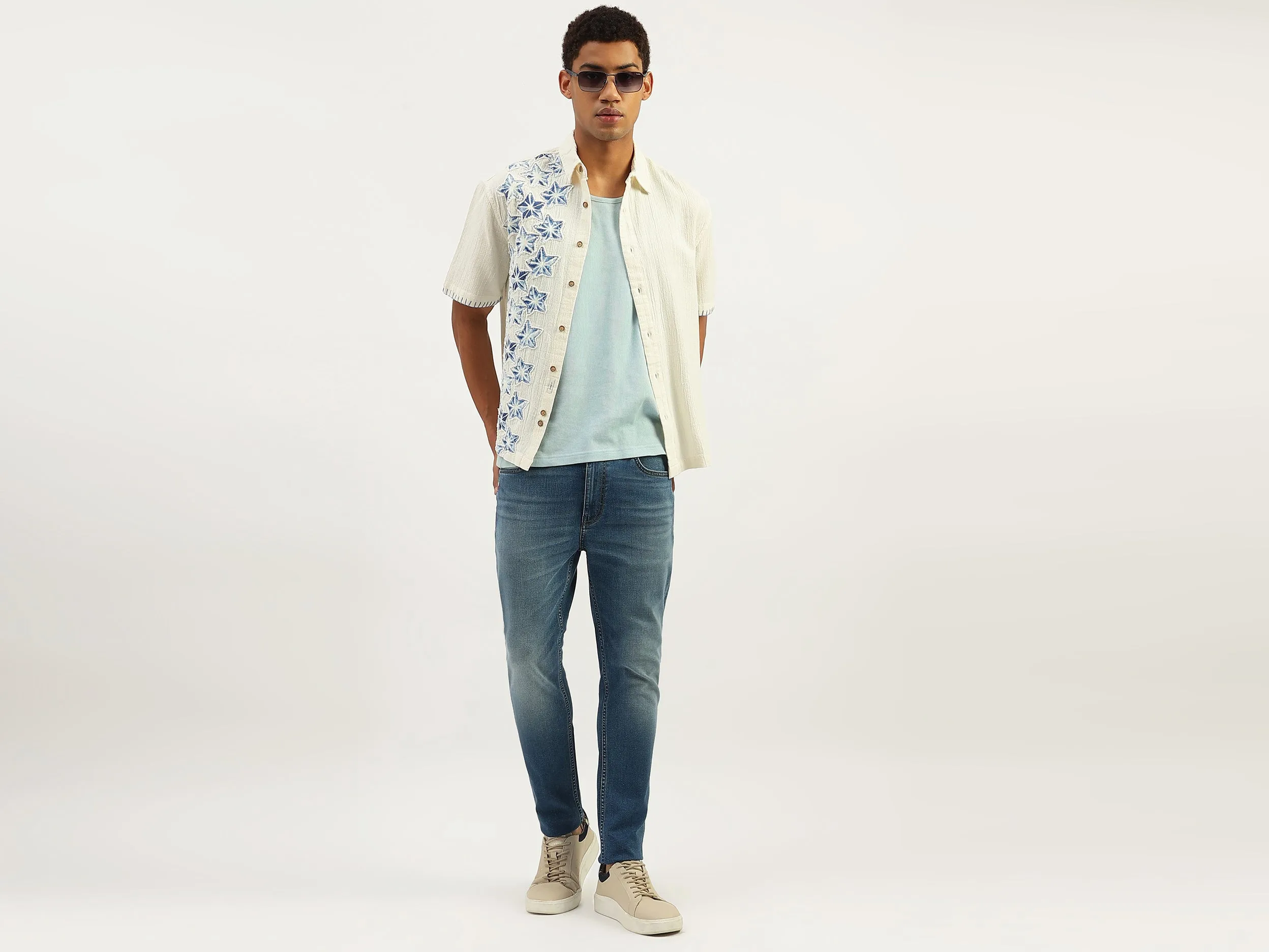 Solid Low Crotch Fit Jeans