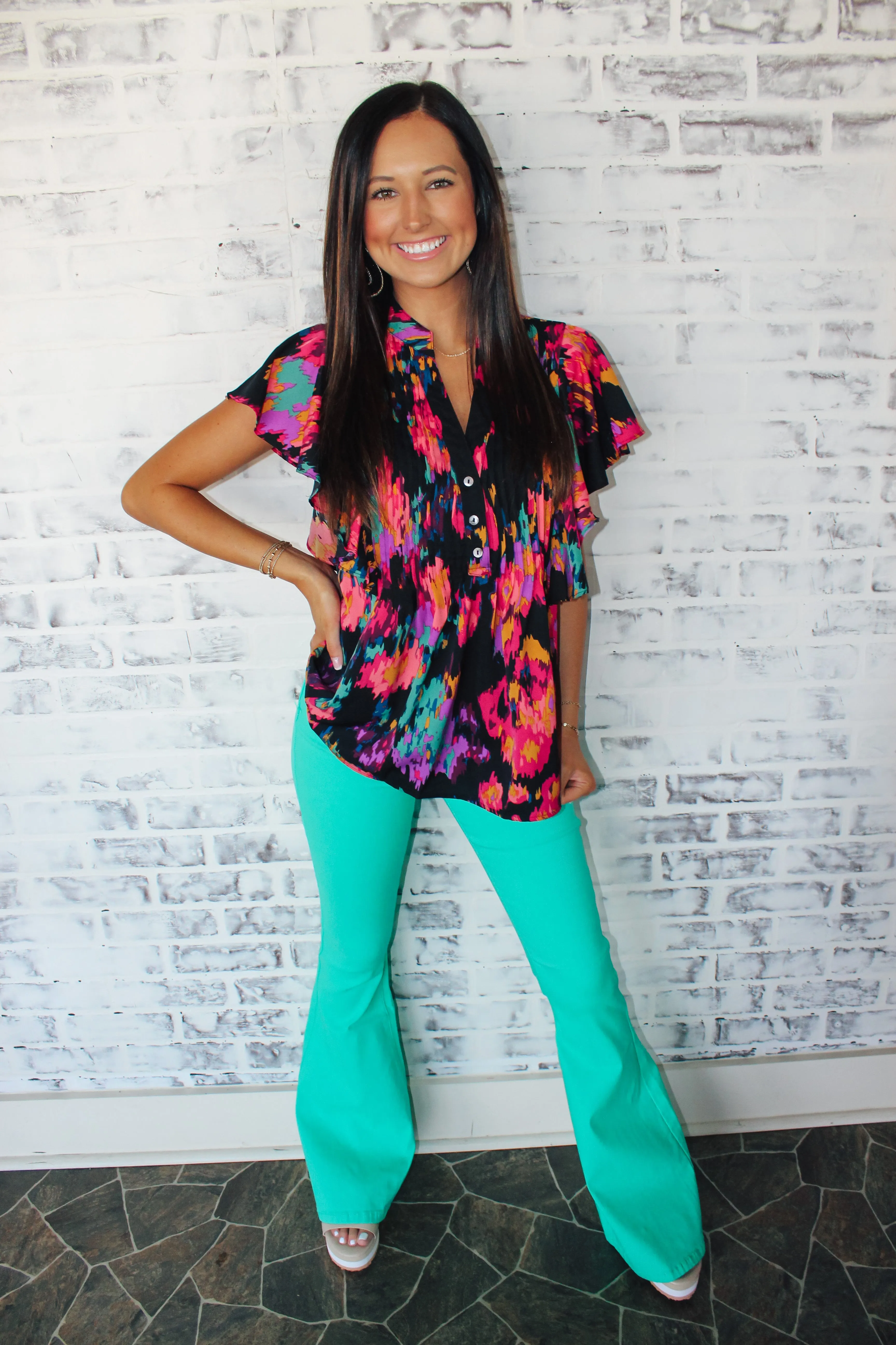 Stretch Bell Bottoms "Mint"