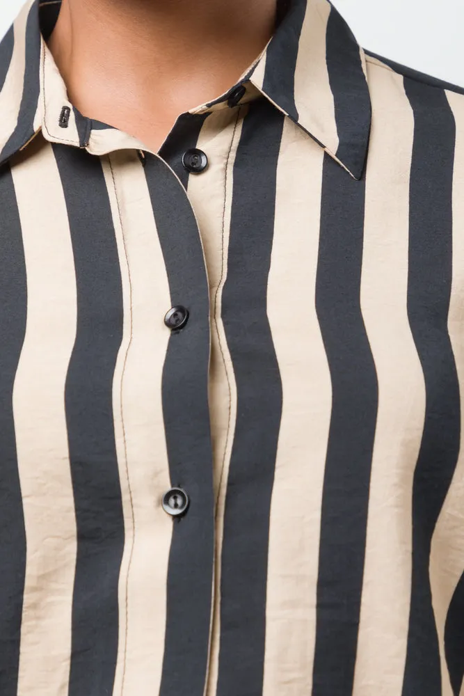 Stripe Shirt Natural & Black