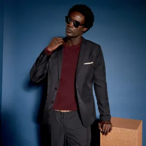 Tailored suit jacket black