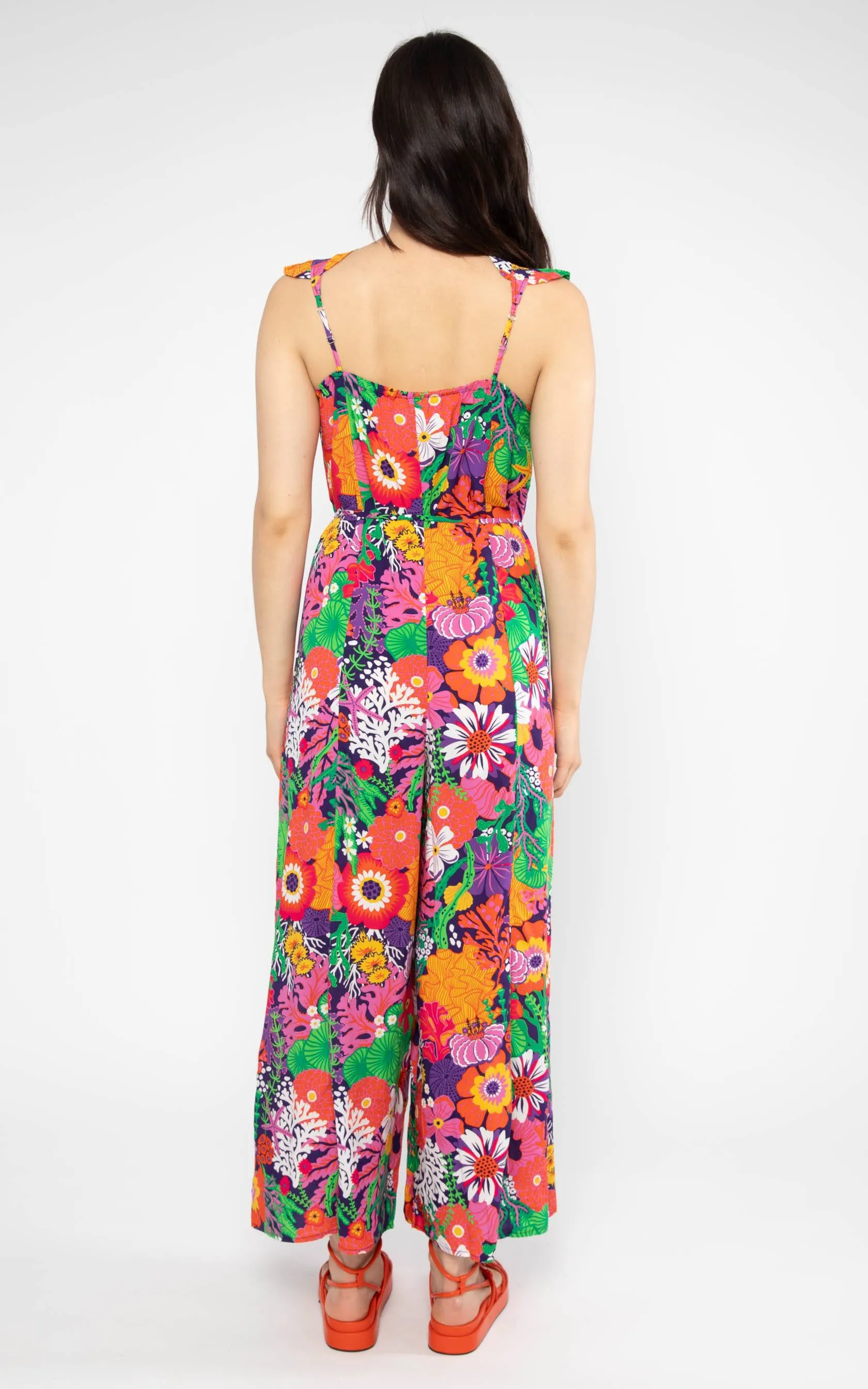 Tease Me Baby Jumpsuit Coral Flower