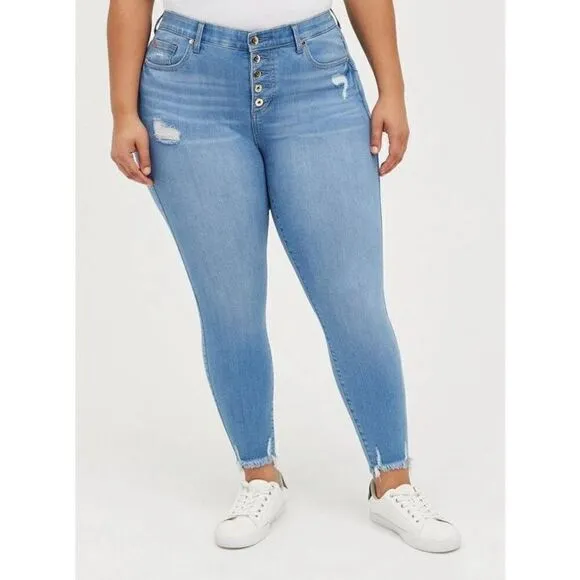 Torrid Bombshell Skinny Premium Stretch High-Rise Jean (14R)