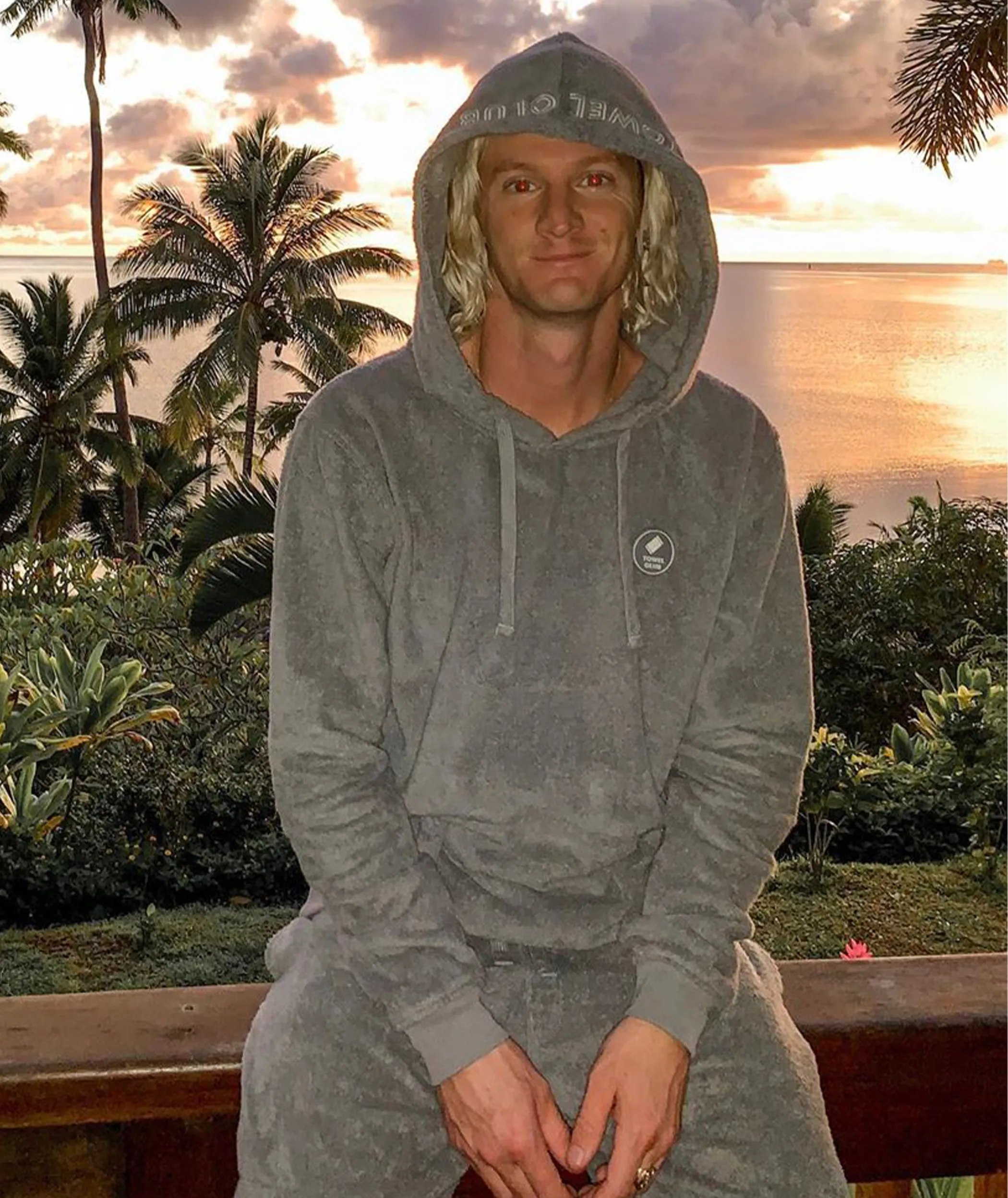 Towel Hoodie Grey
