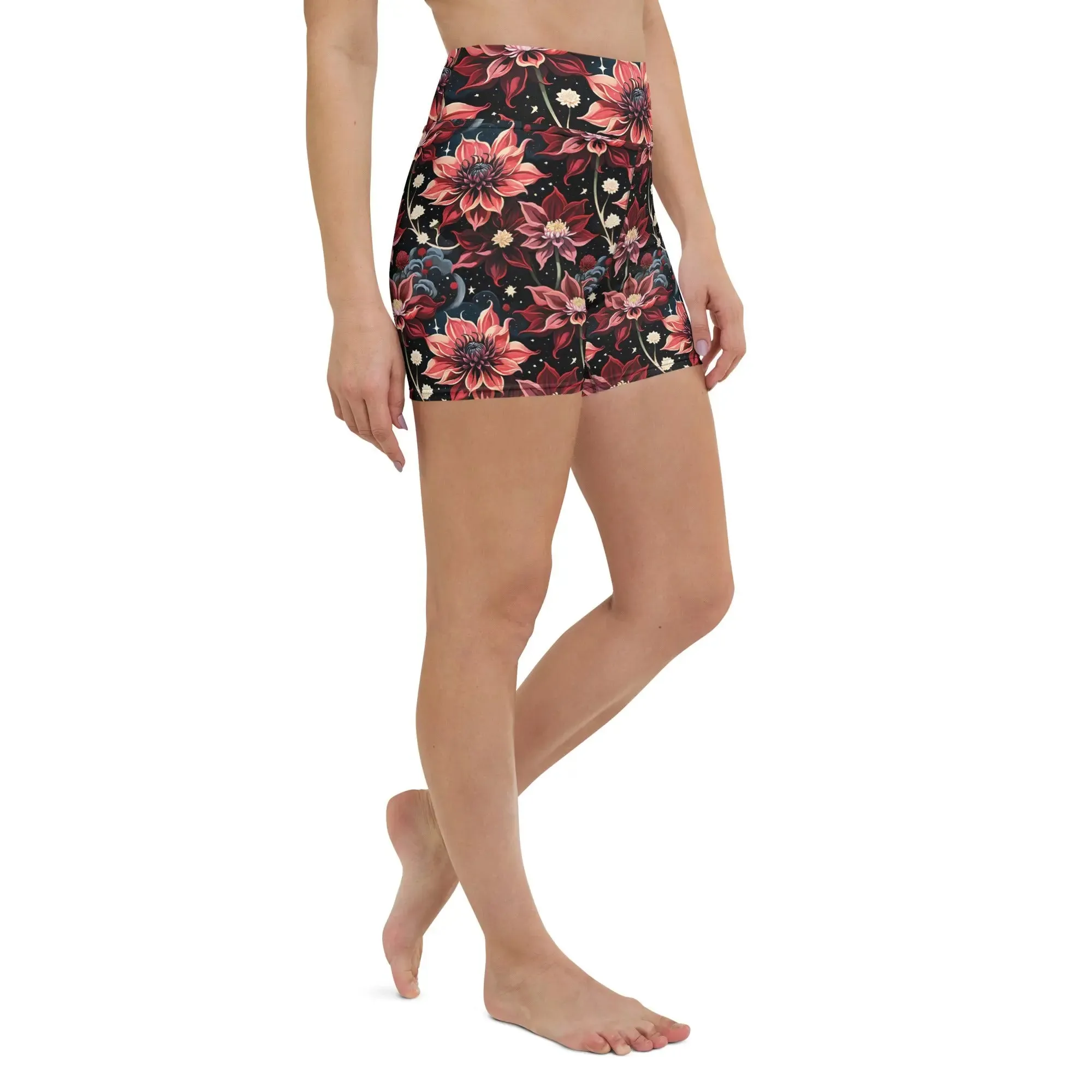 Twilight Dahlia Yoga Shorts
