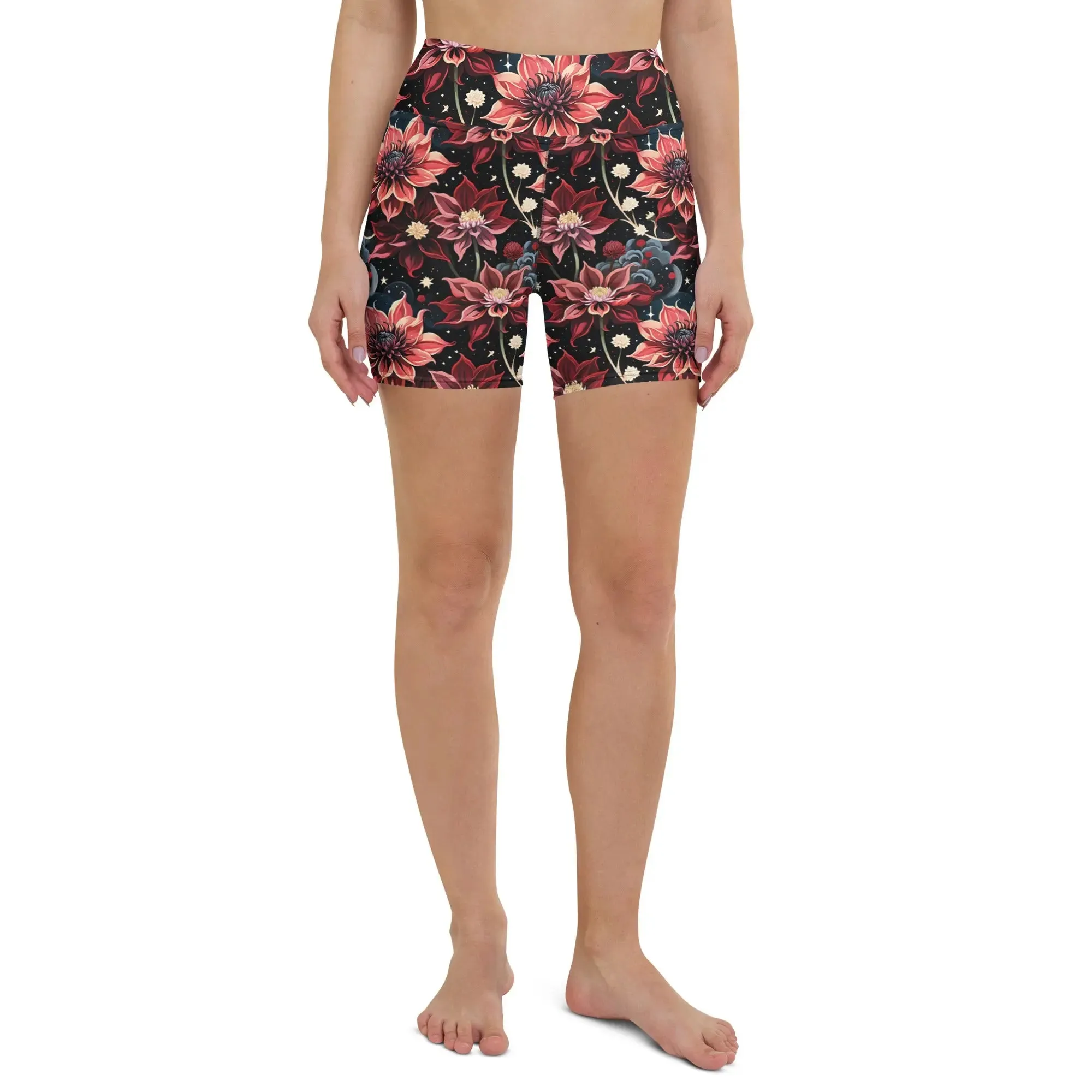 Twilight Dahlia Yoga Shorts