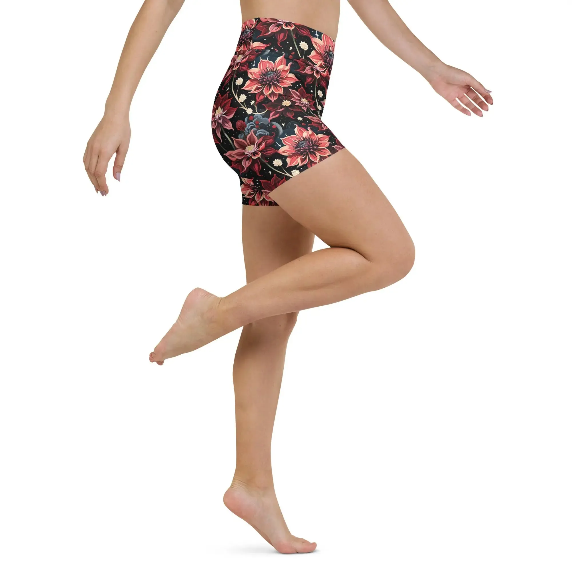 Twilight Dahlia Yoga Shorts
