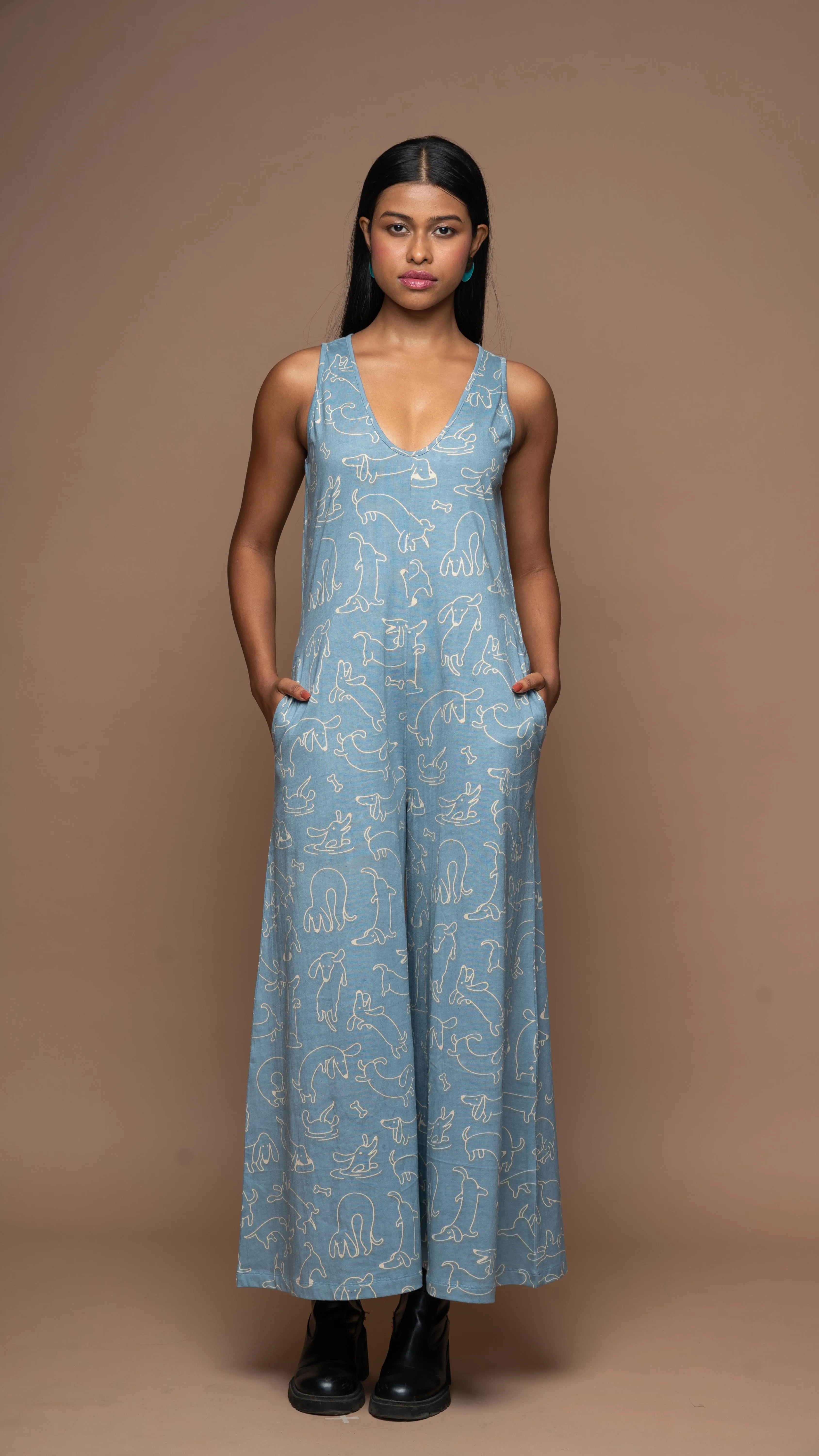 U-Radiance Jumpsuit in Doggy and me Pattern