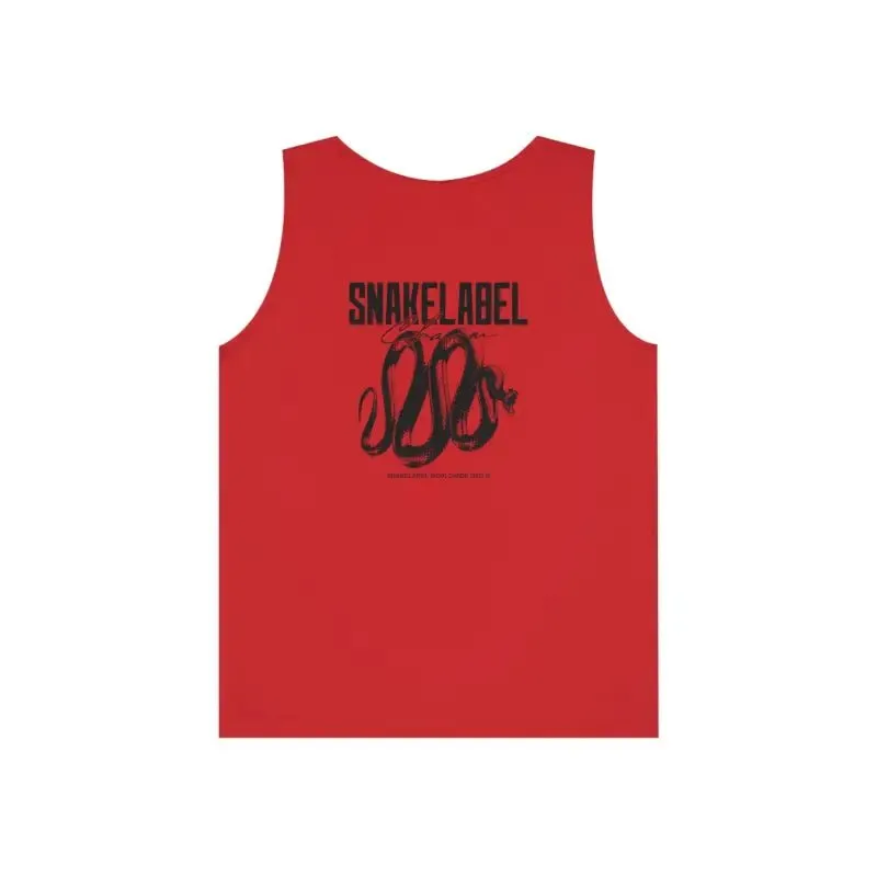 UNISEX HEAVY COTTON SNAKE TANK TOP: 100% Cotton, Classic Fit, Tear Away Label