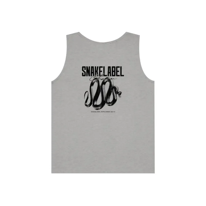 UNISEX HEAVY COTTON SNAKE TANK TOP: 100% Cotton, Classic Fit, Tear Away Label