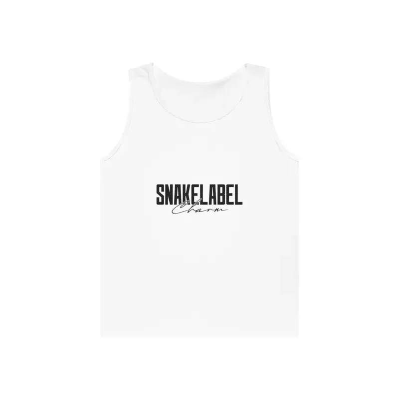 UNISEX HEAVY COTTON SNAKE TANK TOP: 100% Cotton, Classic Fit, Tear Away Label