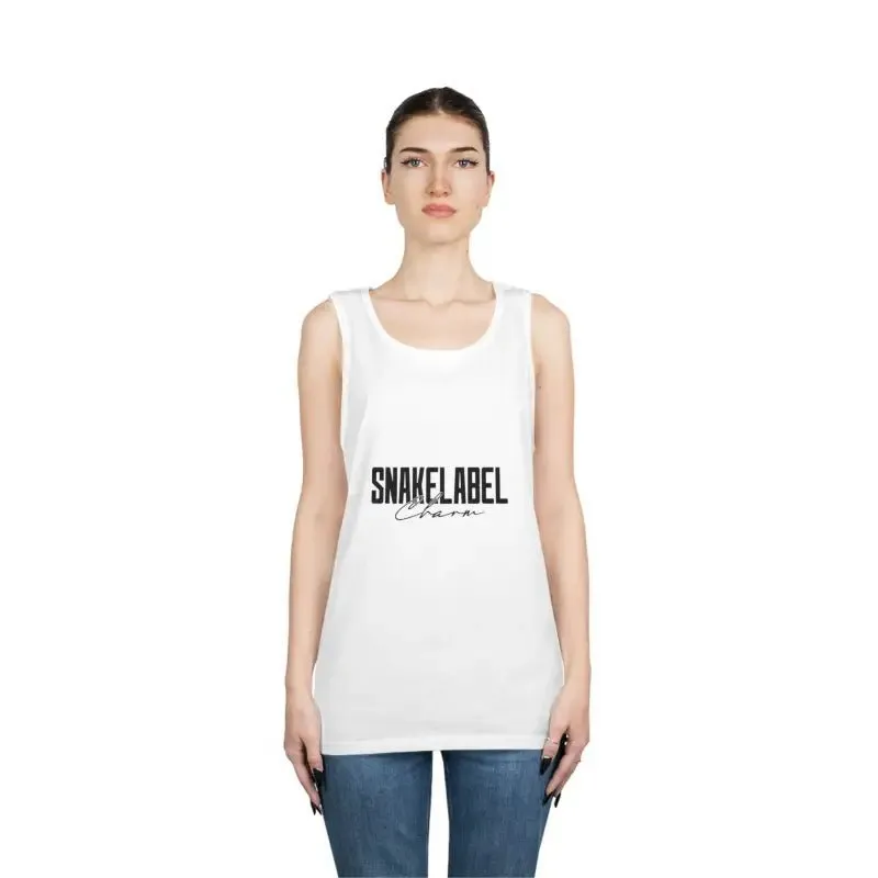 UNISEX HEAVY COTTON SNAKE TANK TOP: 100% Cotton, Classic Fit, Tear Away Label