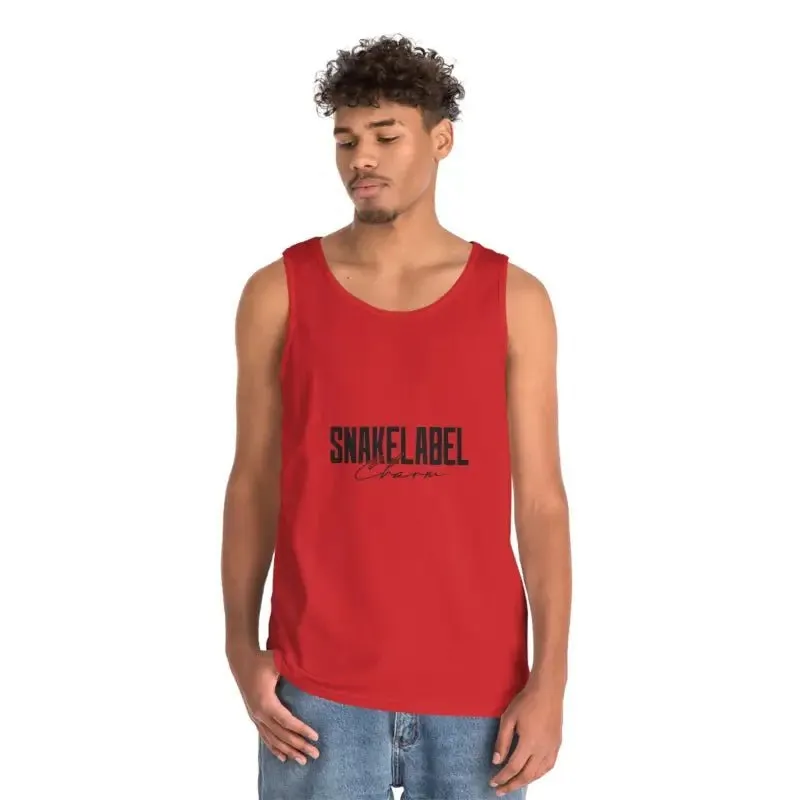 UNISEX HEAVY COTTON SNAKE TANK TOP: 100% Cotton, Classic Fit, Tear Away Label