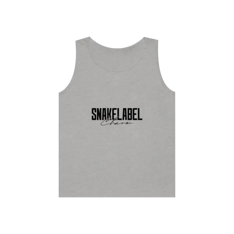 UNISEX HEAVY COTTON SNAKE TANK TOP: 100% Cotton, Classic Fit, Tear Away Label