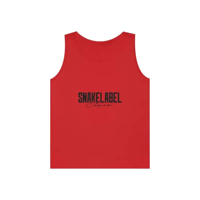 UNISEX HEAVY COTTON SNAKE TANK TOP: 100% Cotton, Classic Fit, Tear Away Label