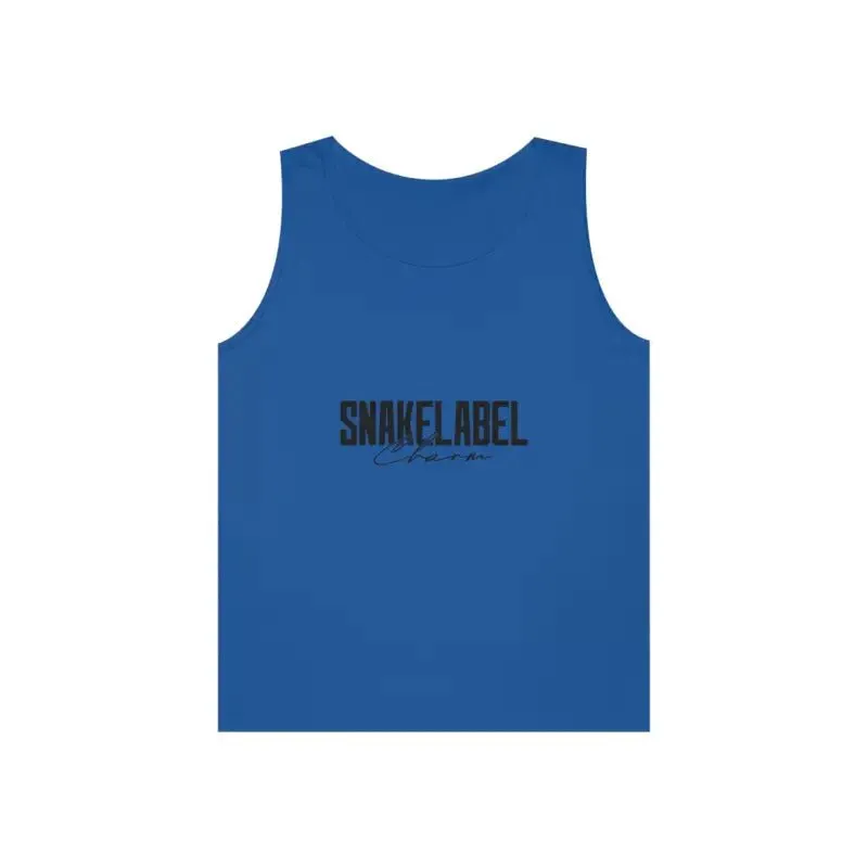 UNISEX HEAVY COTTON SNAKE TANK TOP: 100% Cotton, Classic Fit, Tear Away Label