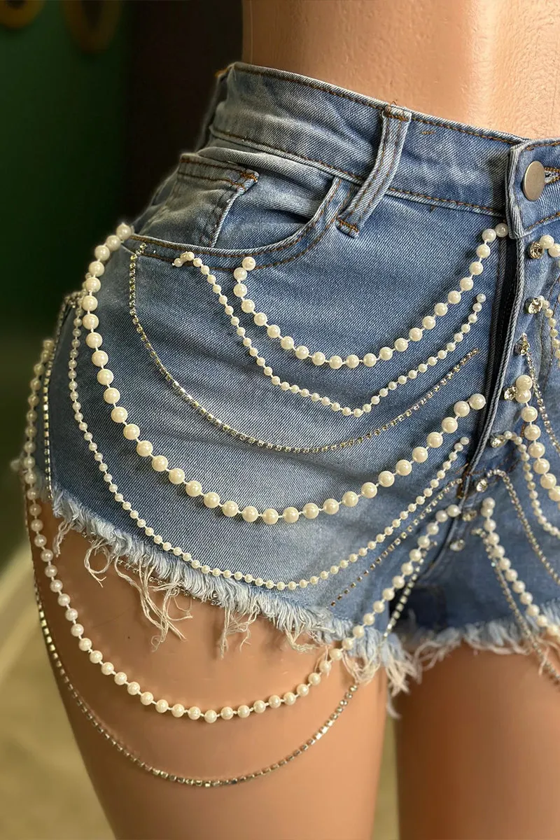 UR3081 Denim Camis and Shorts Set