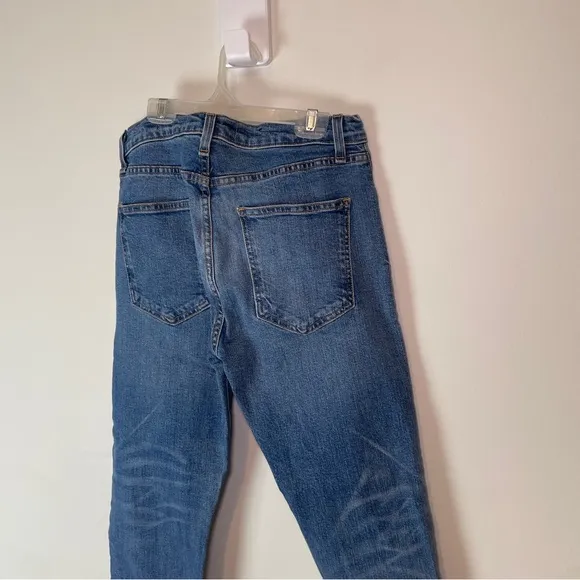 Veronica Beard Jeans Ines 10.75” Girlfriend Frayed Hem SZ 29
