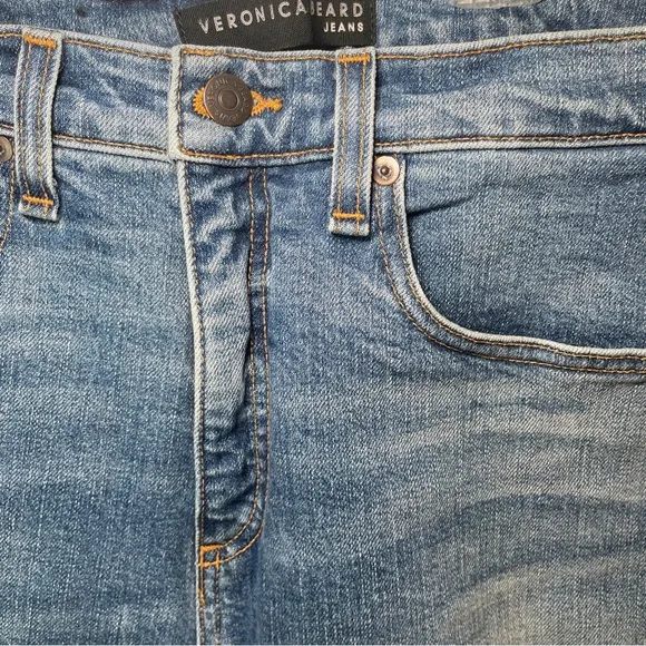 Veronica Beard Jeans Ines 10.75” Girlfriend Frayed Hem SZ 29