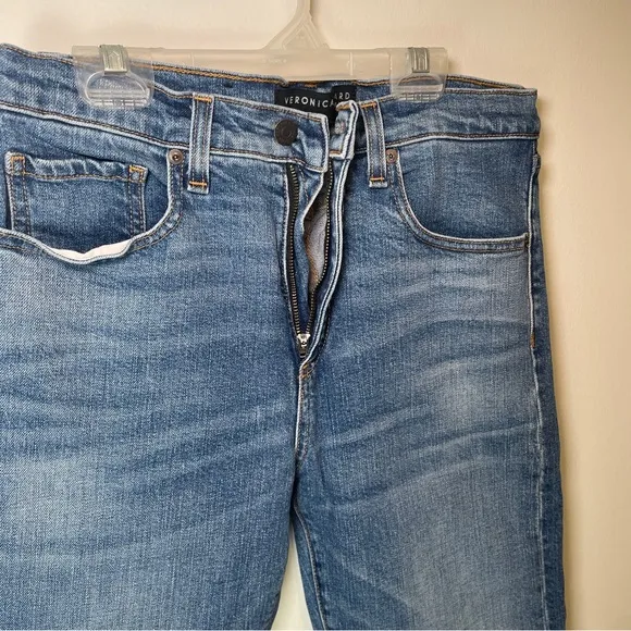 Veronica Beard Jeans Ines 10.75” Girlfriend Frayed Hem SZ 29