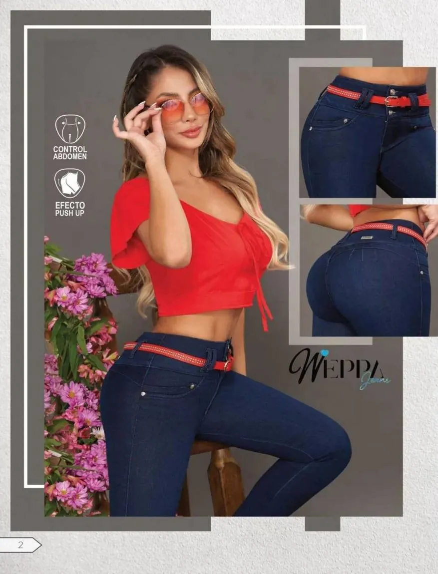 W-141 100%  Authentic Colombian Push Up Jeans