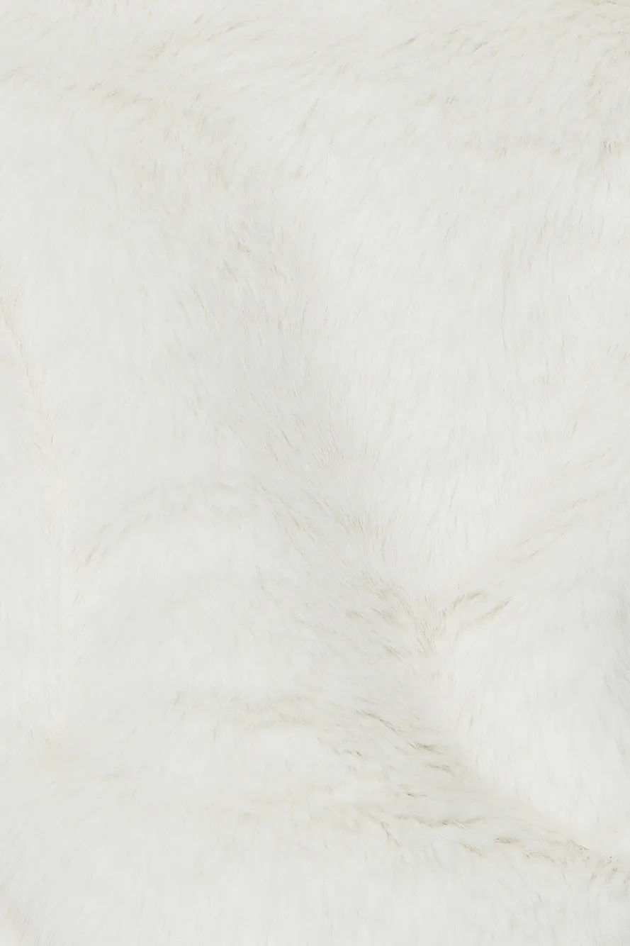 Warm And Stylish Faux Fur Coat White