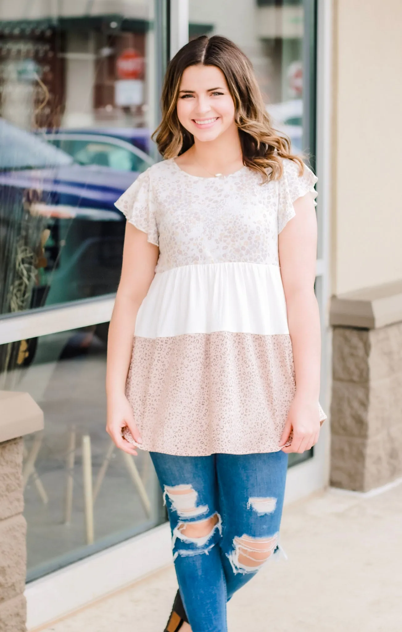 What a Day Tiered Blouse