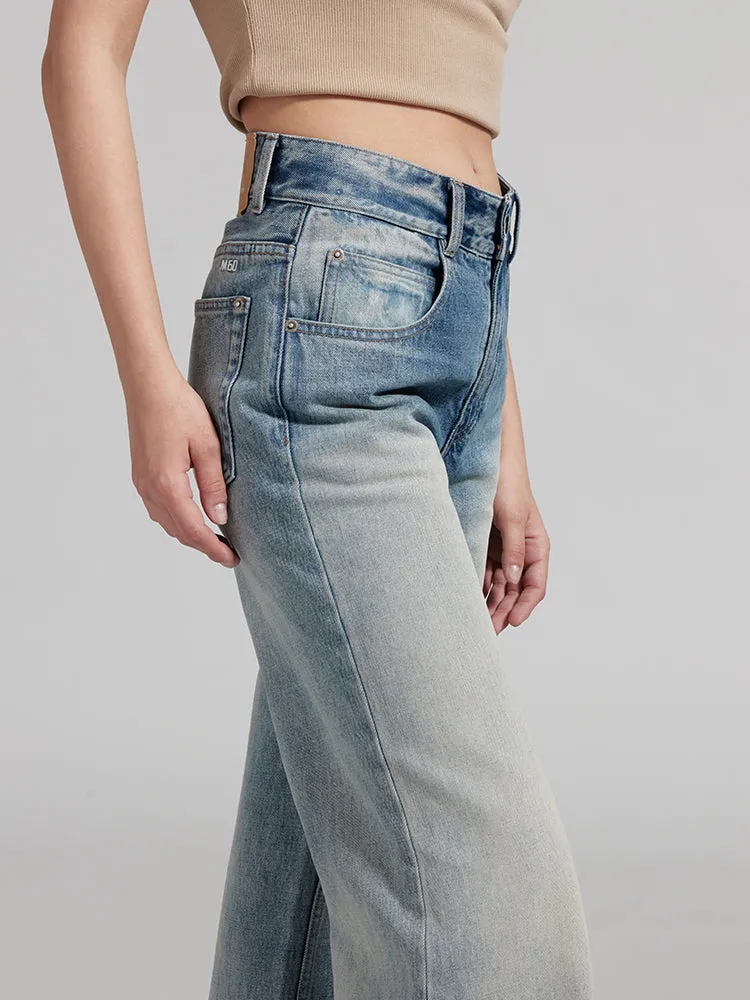 White Straight Jeans