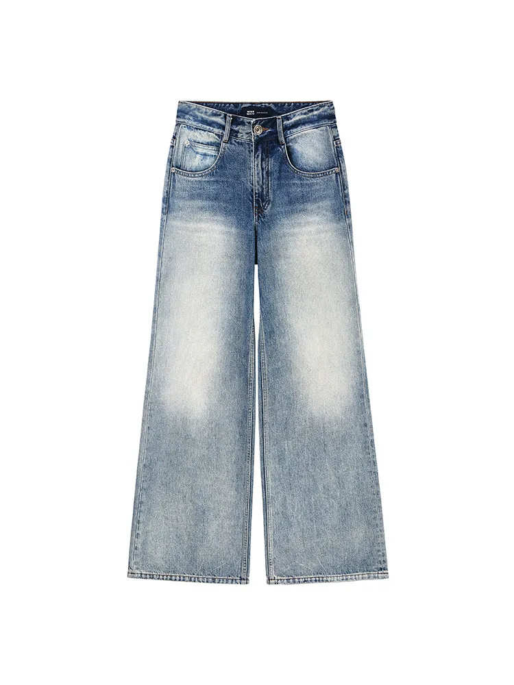 White Straight Jeans