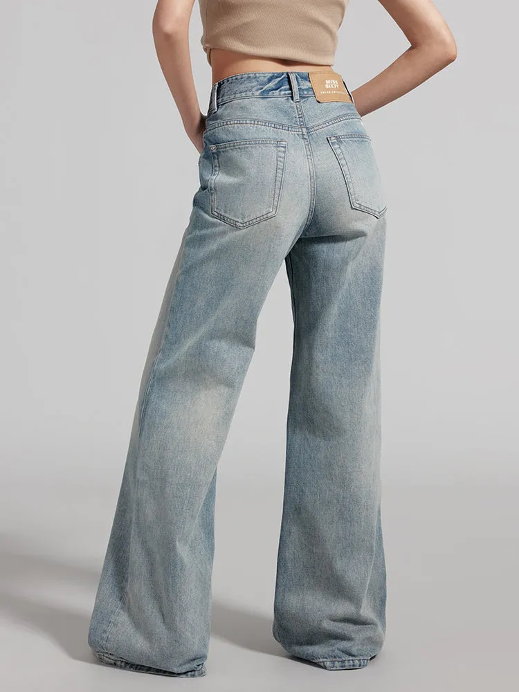 White Straight Jeans
