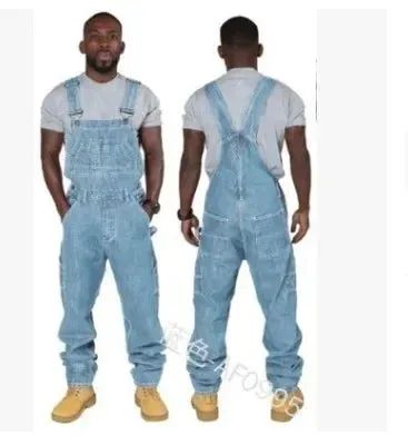 WildWest Herren Herbst Winter Cowboy Overall Jumpsuits mit Vielseitigen Taschen