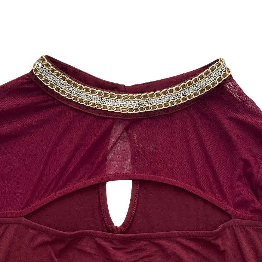Women's Halter Neck Long Sleeve Dress Blouses