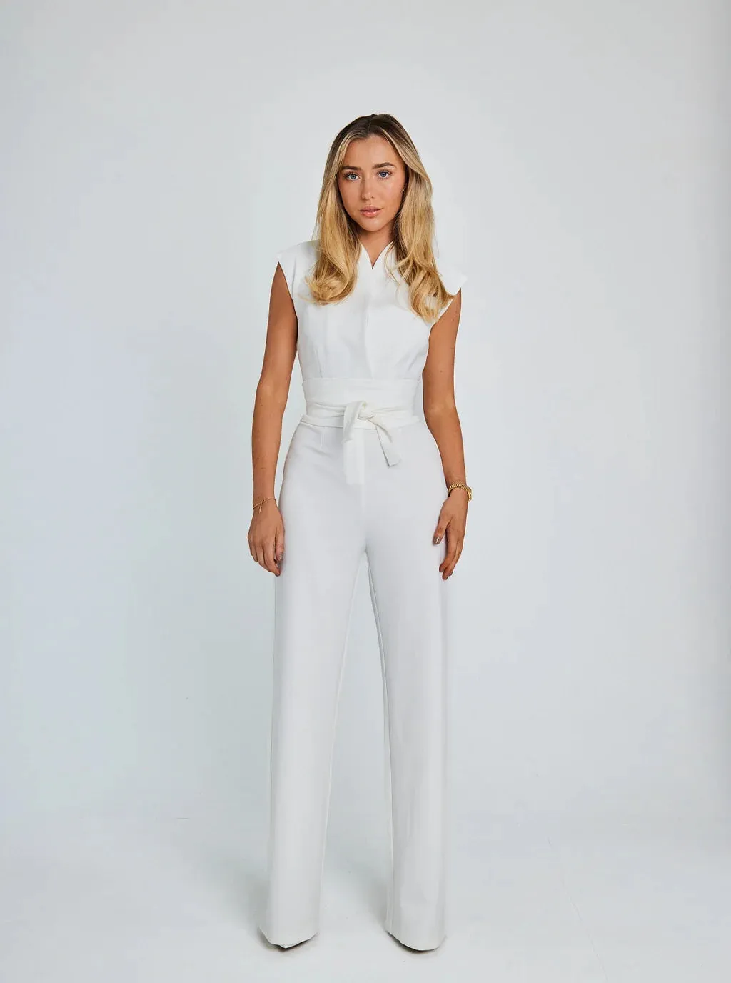 Women's Sleeveless Wide Leg Jumpsuit 