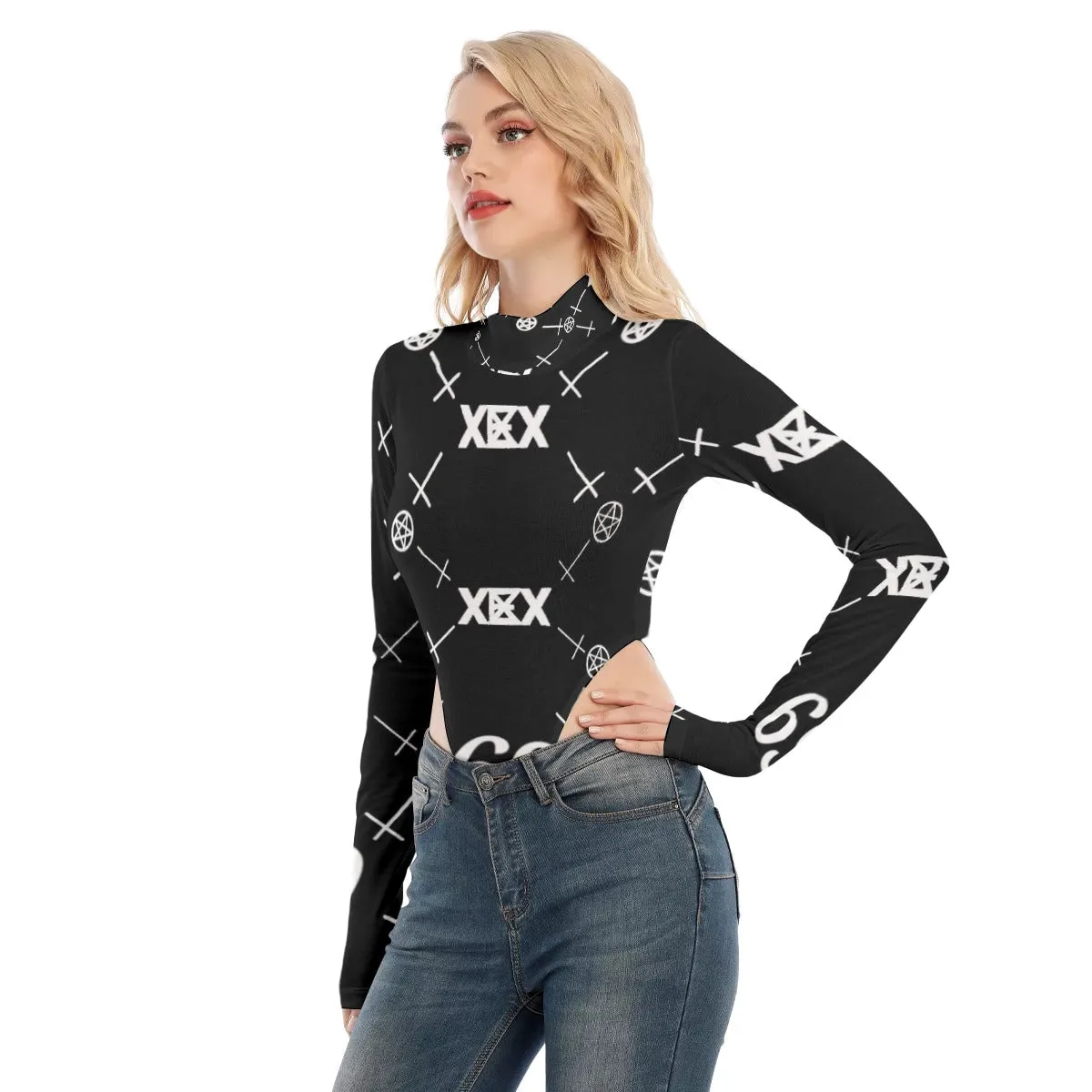 Women's Turtleneck Long Sleeve Jumpsuits