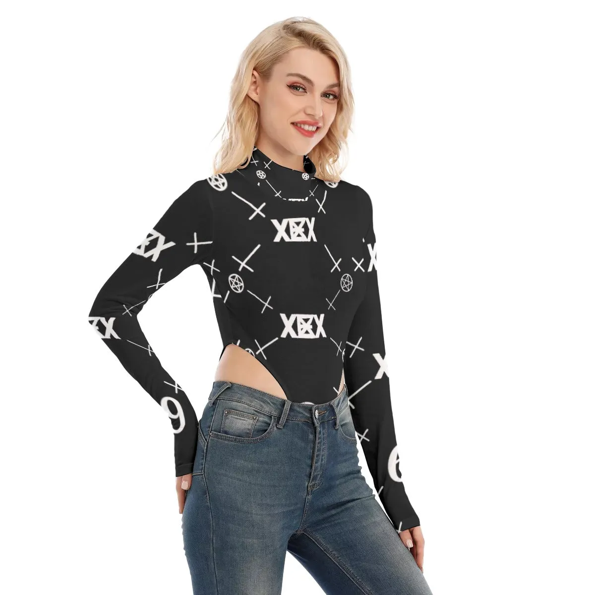 Women's Turtleneck Long Sleeve Jumpsuits