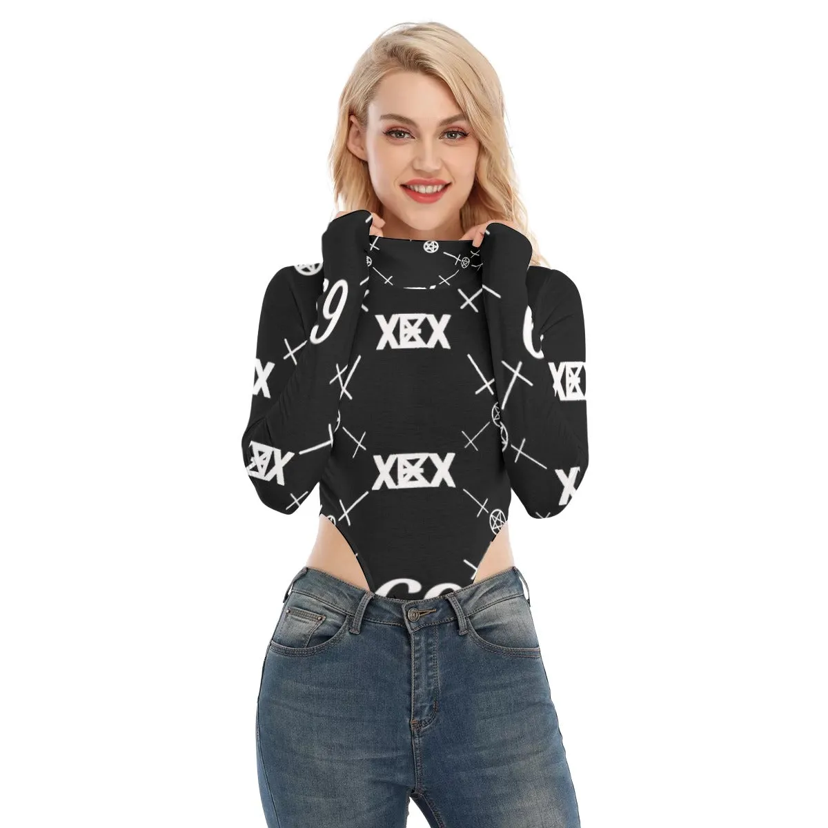 Women's Turtleneck Long Sleeve Jumpsuits