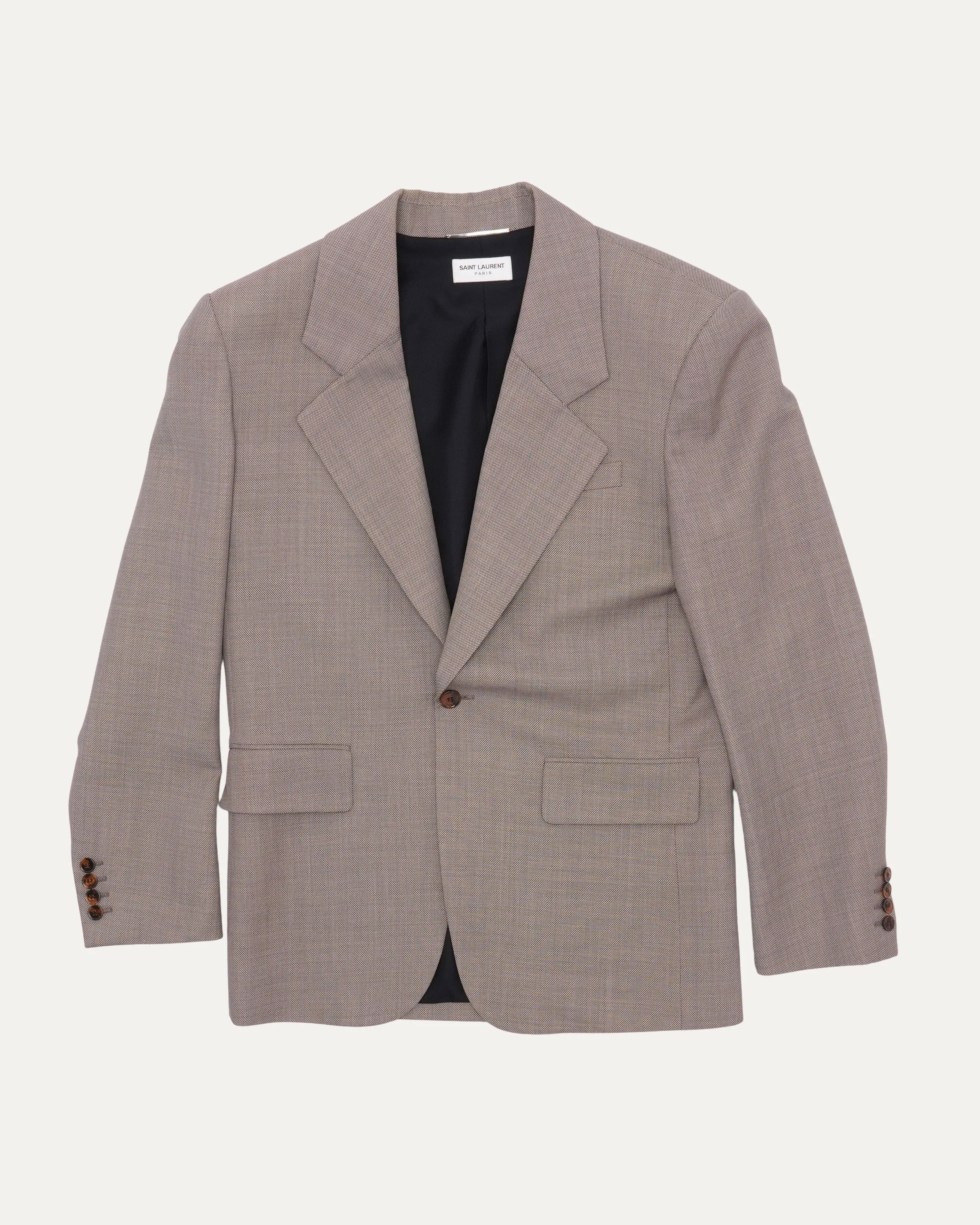 Wool Notch Lapel Suit