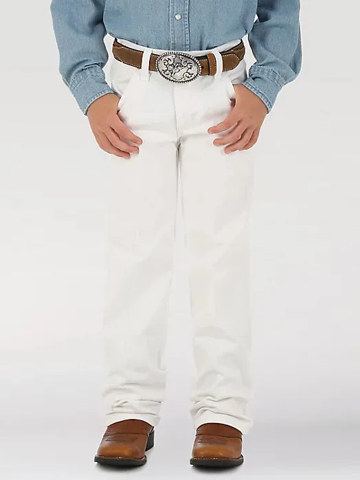 Wrangler Boy's Jeans - White Cowboy Cut Original Fit